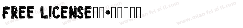 Free License字体字体转换